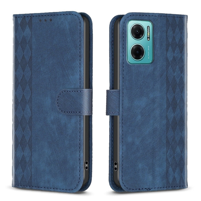 Estuche para teléfono de cuero en relieve a cuadros, For Xiaomi 13 Pro, For Xiaomi 13, For Xiaomi 12T / 12T Pro, For Xiaomi Redmi Note 11 Pro, For Xiaomi 12 Lite, For Xiaomi Redmi 10 5G / Note 11E, For Xiaomi Redmi 10C, For Xiaomi Redmi Note 11        ...