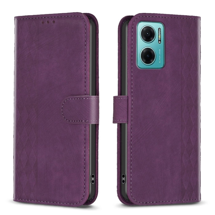 Estuche para teléfono de cuero en relieve a cuadros, For Xiaomi 13 Pro, For Xiaomi 13, For Xiaomi 12T / 12T Pro, For Xiaomi Redmi Note 11 Pro, For Xiaomi 12 Lite, For Xiaomi Redmi 10 5G / Note 11E, For Xiaomi Redmi 10C, For Xiaomi Redmi Note 11        ...