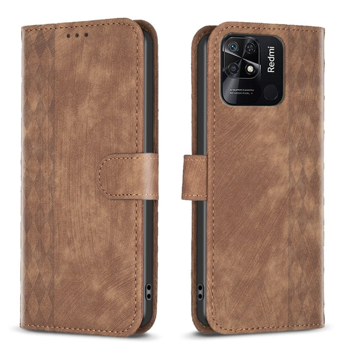 Estuche para teléfono de cuero en relieve a cuadros, For Xiaomi 13 Pro, For Xiaomi 13, For Xiaomi 12T / 12T Pro, For Xiaomi Redmi Note 11 Pro, For Xiaomi 12 Lite, For Xiaomi Redmi 10 5G / Note 11E, For Xiaomi Redmi 10C, For Xiaomi Redmi Note 11        ...