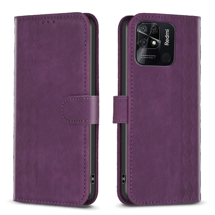Estuche para teléfono de cuero en relieve a cuadros, For Xiaomi 13 Pro, For Xiaomi 13, For Xiaomi 12T / 12T Pro, For Xiaomi Redmi Note 11 Pro, For Xiaomi 12 Lite, For Xiaomi Redmi 10 5G / Note 11E, For Xiaomi Redmi 10C, For Xiaomi Redmi Note 11        ...