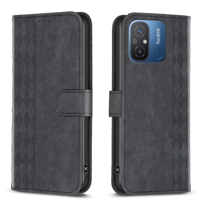 Estuche para teléfono de cuero en relieve a cuadros, For Xiaomi Redmi Note 13 Pro 4G Global, For Xiaomi Poco M6 Pro 4G, For Xiaomi Redmi Note 13 4G Global, For Xiaomi Redmi Note 13, For Xiaomi Redmi 13C, For Xiaomi Redmi Note 13 Pro+ 5G                ...