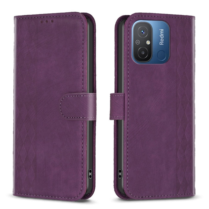 Estuche para teléfono de cuero en relieve a cuadros, For Xiaomi Redmi Note 13 Pro 4G Global, For Xiaomi Poco M6 Pro 4G, For Xiaomi Redmi Note 13 4G Global, For Xiaomi Redmi Note 13, For Xiaomi Redmi 13C, For Xiaomi Redmi Note 13 Pro+ 5G                ...