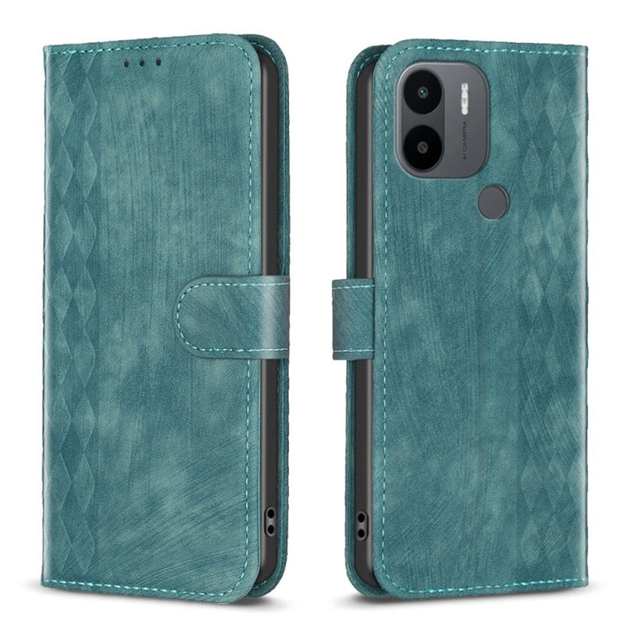 Estuche para teléfono de cuero en relieve a cuadros, For Xiaomi Redmi Note 13 Pro 4G Global, For Xiaomi Poco M6 Pro 4G, For Xiaomi Redmi Note 13 4G Global, For Xiaomi Redmi Note 13, For Xiaomi Redmi 13C, For Xiaomi Redmi Note 13 Pro+ 5G                ...