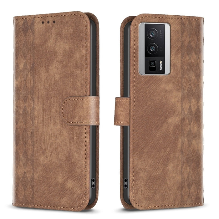 Estuche para teléfono de cuero en relieve a cuadros, For Xiaomi Redmi Note 13 Pro 4G Global, For Xiaomi Poco M6 Pro 4G, For Xiaomi Redmi Note 13 4G Global, For Xiaomi Redmi Note 13, For Xiaomi Redmi 13C, For Xiaomi Redmi Note 13 Pro+ 5G                ...