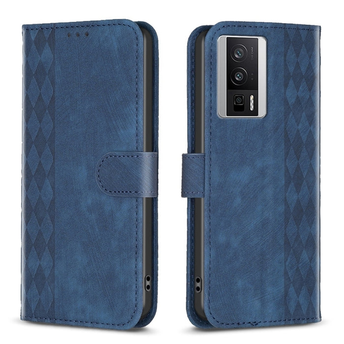 Estuche para teléfono de cuero en relieve a cuadros, For Xiaomi Redmi Note 13 Pro 4G Global, For Xiaomi Poco M6 Pro 4G, For Xiaomi Redmi Note 13 4G Global, For Xiaomi Redmi Note 13, For Xiaomi Redmi 13C, For Xiaomi Redmi Note 13 Pro+ 5G                ...