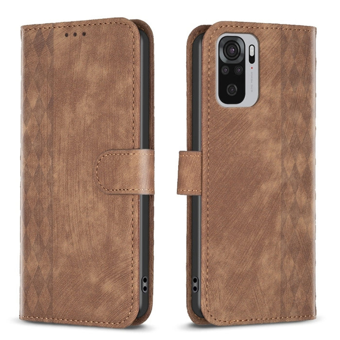 Estuche para teléfono de cuero en relieve a cuadros, For Xiaomi 13 Pro, For Xiaomi 13, For Xiaomi 12T / 12T Pro, For Xiaomi Redmi Note 11 Pro, For Xiaomi 12 Lite, For Xiaomi Redmi 10 5G / Note 11E, For Xiaomi Redmi 10C, For Xiaomi Redmi Note 11        ...