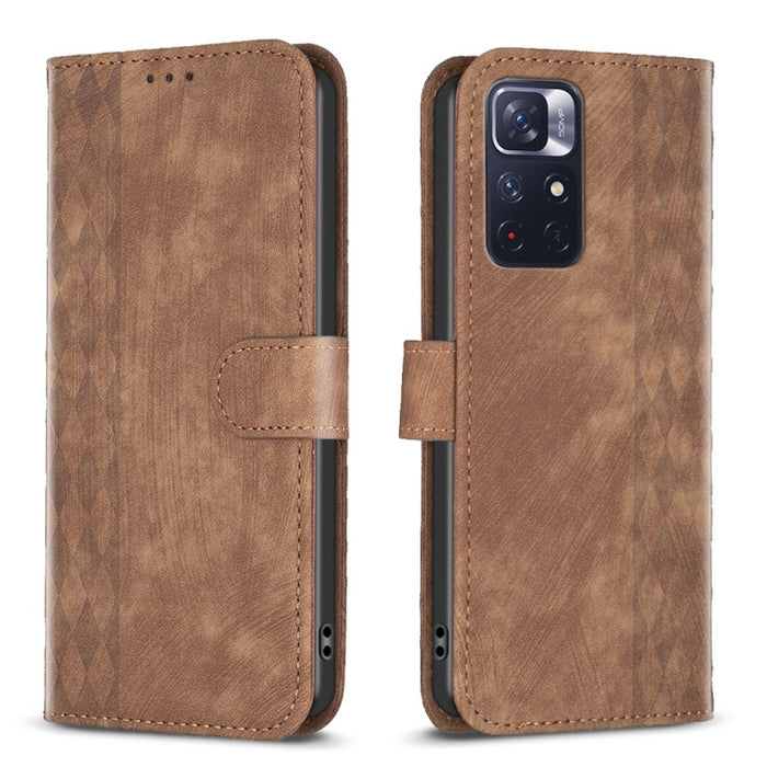 Estuche para teléfono de cuero en relieve a cuadros, For Xiaomi 13 Pro, For Xiaomi 13, For Xiaomi 12T / 12T Pro, For Xiaomi Redmi Note 11 Pro, For Xiaomi 12 Lite, For Xiaomi Redmi 10 5G / Note 11E, For Xiaomi Redmi 10C, For Xiaomi Redmi Note 11        ...