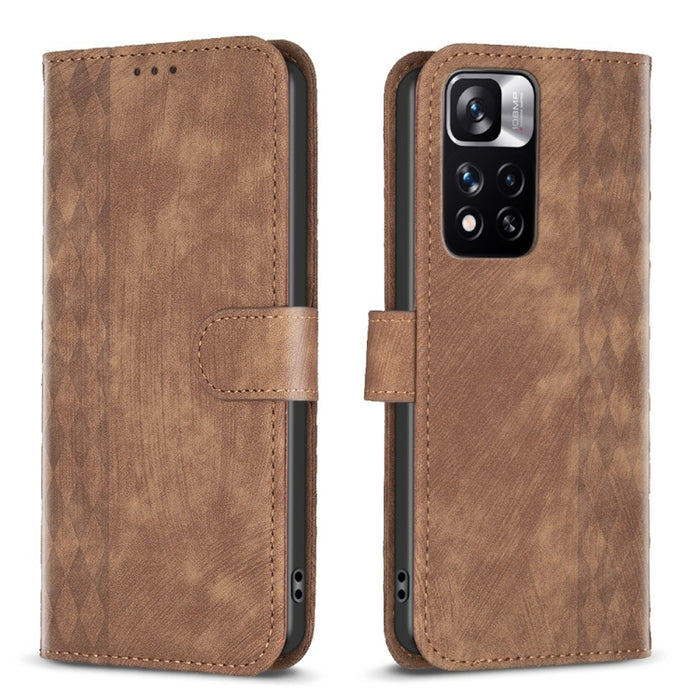 Estuche para teléfono de cuero en relieve a cuadros, For Xiaomi 13 Pro, For Xiaomi 13, For Xiaomi 12T / 12T Pro, For Xiaomi Redmi Note 11 Pro, For Xiaomi 12 Lite, For Xiaomi Redmi 10 5G / Note 11E, For Xiaomi Redmi 10C, For Xiaomi Redmi Note 11        ...