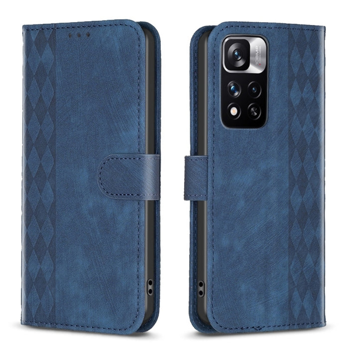 Estuche para teléfono de cuero en relieve a cuadros, For Xiaomi 13 Pro, For Xiaomi 13, For Xiaomi 12T / 12T Pro, For Xiaomi Redmi Note 11 Pro, For Xiaomi 12 Lite, For Xiaomi Redmi 10 5G / Note 11E, For Xiaomi Redmi 10C, For Xiaomi Redmi Note 11        ...