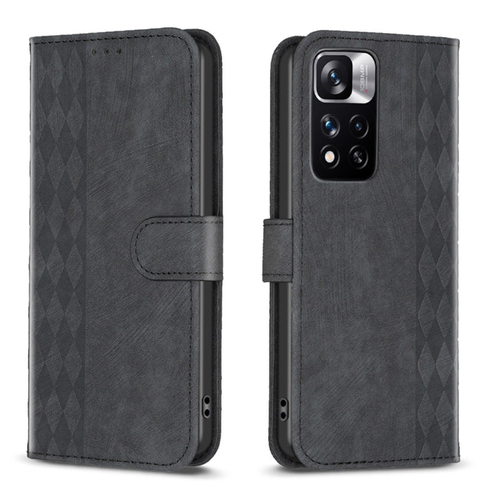 Estuche para teléfono de cuero en relieve a cuadros, For Xiaomi 13 Pro, For Xiaomi 13, For Xiaomi 12T / 12T Pro, For Xiaomi Redmi Note 11 Pro, For Xiaomi 12 Lite, For Xiaomi Redmi 10 5G / Note 11E, For Xiaomi Redmi 10C, For Xiaomi Redmi Note 11        ...