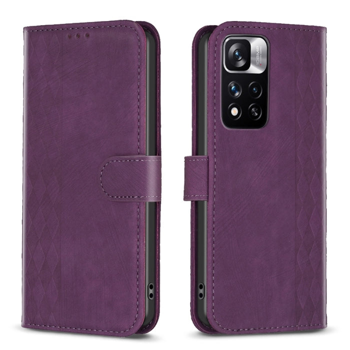 Estuche para teléfono de cuero en relieve a cuadros, For Xiaomi 13 Pro, For Xiaomi 13, For Xiaomi 12T / 12T Pro, For Xiaomi Redmi Note 11 Pro, For Xiaomi 12 Lite, For Xiaomi Redmi 10 5G / Note 11E, For Xiaomi Redmi 10C, For Xiaomi Redmi Note 11        ...