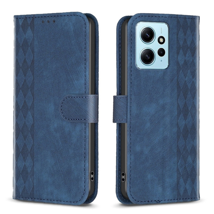 Estuche para teléfono de cuero en relieve a cuadros, For Xiaomi Redmi Note 13 Pro 4G Global, For Xiaomi Poco M6 Pro 4G, For Xiaomi Redmi Note 13 4G Global, For Xiaomi Redmi Note 13, For Xiaomi Redmi 13C, For Xiaomi Redmi Note 13 Pro+ 5G                ...