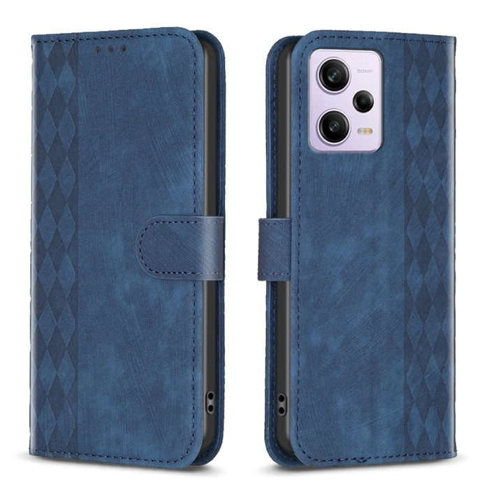 Estuche para teléfono de cuero en relieve a cuadros, For Xiaomi Redmi Note 13 Pro 4G Global, For Xiaomi Poco M6 Pro 4G, For Xiaomi Redmi Note 13 4G Global, For Xiaomi Redmi Note 13, For Xiaomi Redmi 13C, For Xiaomi Redmi Note 13 Pro+ 5G                ...