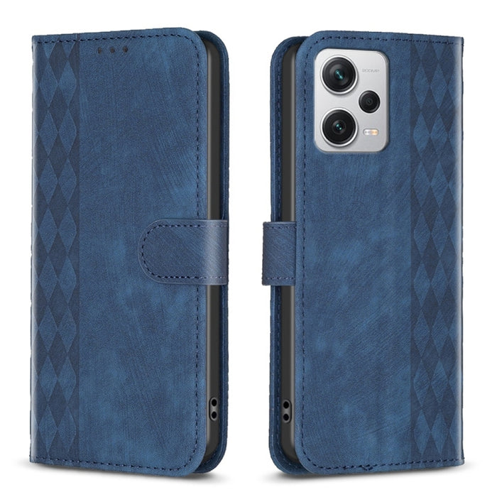 Estuche para teléfono de cuero en relieve a cuadros, For Xiaomi Redmi Note 13 Pro 4G Global, For Xiaomi Poco M6 Pro 4G, For Xiaomi Redmi Note 13 4G Global, For Xiaomi Redmi Note 13, For Xiaomi Redmi 13C, For Xiaomi Redmi Note 13 Pro+ 5G                ...