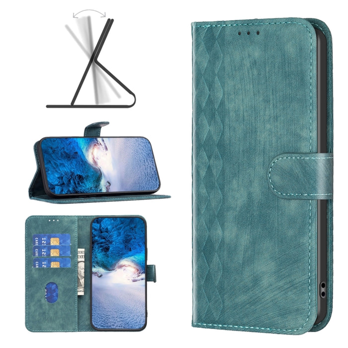 Estuche para teléfono de cuero en relieve a cuadros, For Xiaomi Redmi Note 13 Pro 4G Global, For Xiaomi Poco M6 Pro 4G, For Xiaomi Redmi Note 13 4G Global, For Xiaomi Redmi Note 13, For Xiaomi Redmi 13C, For Xiaomi Redmi Note 13 Pro+ 5G                ...