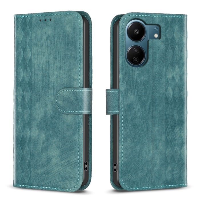 Estuche para teléfono de cuero en relieve a cuadros, For Xiaomi Redmi Note 13 Pro 4G Global, For Xiaomi Poco M6 Pro 4G, For Xiaomi Redmi Note 13 4G Global, For Xiaomi Redmi Note 13, For Xiaomi Redmi 13C, For Xiaomi Redmi Note 13 Pro+ 5G                ...