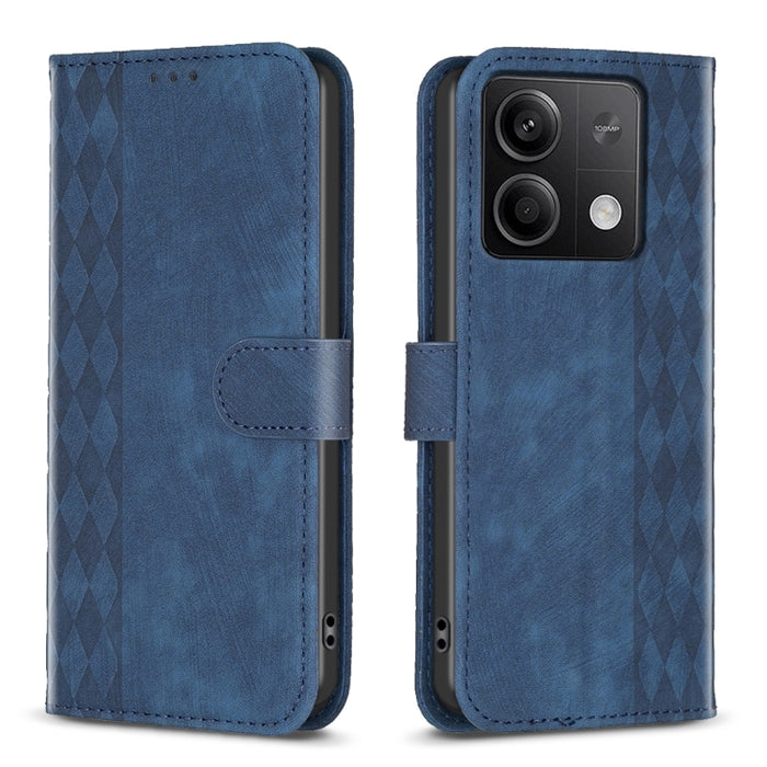 Estuche para teléfono de cuero en relieve a cuadros, For Xiaomi Redmi Note 13 Pro 4G Global, For Xiaomi Poco M6 Pro 4G, For Xiaomi Redmi Note 13 4G Global, For Xiaomi Redmi Note 13, For Xiaomi Redmi 13C, For Xiaomi Redmi Note 13 Pro+ 5G                ...