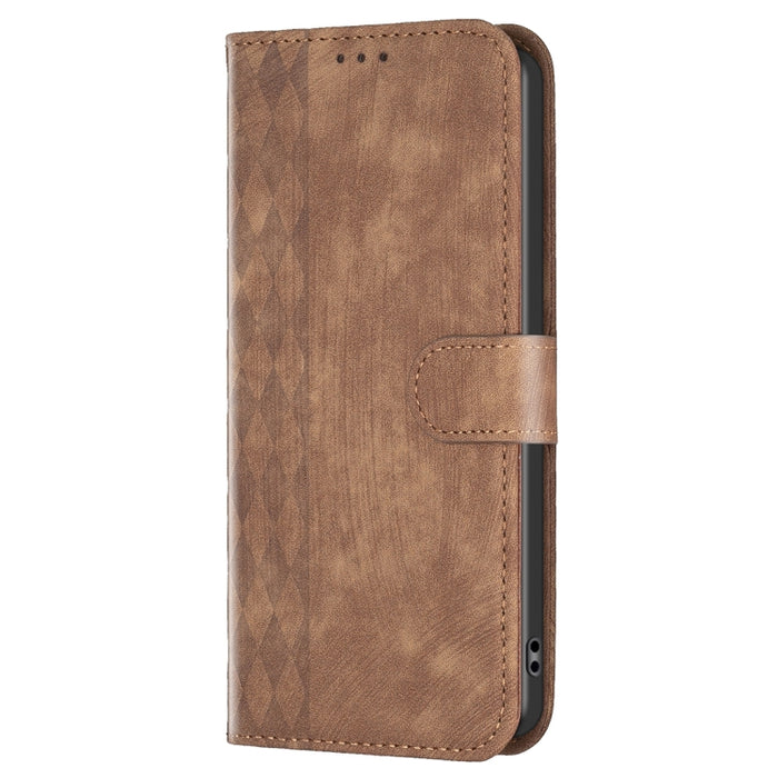 Estuche para teléfono de cuero en relieve a cuadros, For Xiaomi Redmi Note 13 Pro 4G Global, For Xiaomi Poco M6 Pro 4G, For Xiaomi Redmi Note 13 4G Global, For Xiaomi Redmi Note 13, For Xiaomi Redmi 13C, For Xiaomi Redmi Note 13 Pro+ 5G                ...