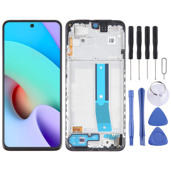 Pantalla LCD de material OLED para ensamblaje completo de digitalizador con marco, For Xiaomi Redmi Note 11 4G, For Xiaomi Poco M4 Pro 4G, For Xiaomi Redmi Note 11S 4G, For Xiaomi Redmi Note 10 Pro 4G, For Xiaomi Redmi Note 10 Pro Max                  ...