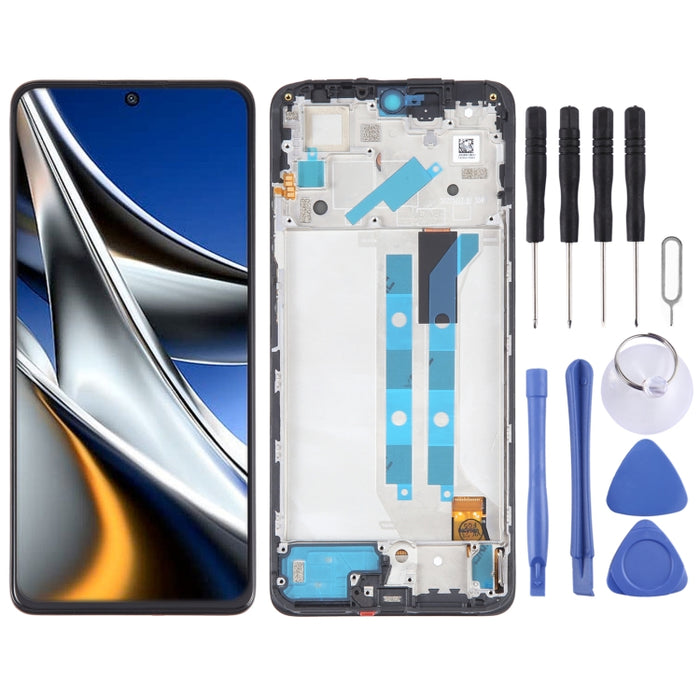 Pantalla LCD de material OLED para ensamblaje completo de digitalizador con marco, For Xiaomi Redmi Note 11 4G, For Xiaomi Poco M4 Pro 4G, For Xiaomi Redmi Note 11S 4G, For Xiaomi Redmi Note 10 Pro 4G, For Xiaomi Redmi Note 10 Pro Max                  ...