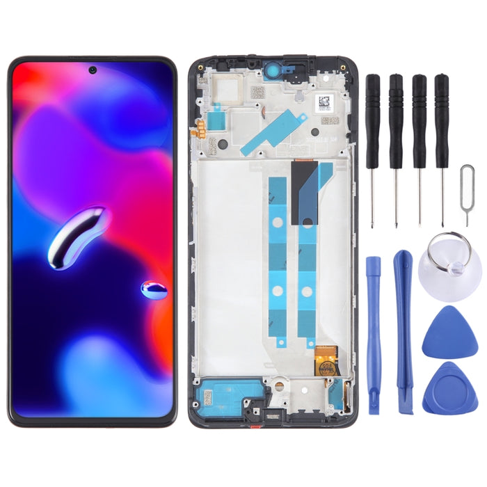 Pantalla LCD de material OLED para ensamblaje completo de digitalizador con marco, For Xiaomi Redmi Note 11 4G, For Xiaomi Poco M4 Pro 4G, For Xiaomi Redmi Note 11S 4G, For Xiaomi Redmi Note 10 Pro 4G, For Xiaomi Redmi Note 10 Pro Max                  ...