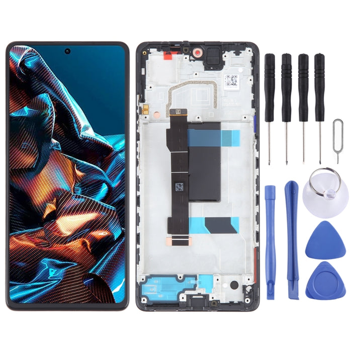 Pantalla LCD de material OLED para ensamblaje completo de digitalizador con marco, For Xiaomi Redmi Note 11 4G, For Xiaomi Poco M4 Pro 4G, For Xiaomi Redmi Note 11S 4G, For Xiaomi Redmi Note 10 Pro 4G, For Xiaomi Redmi Note 10 Pro Max                  ...