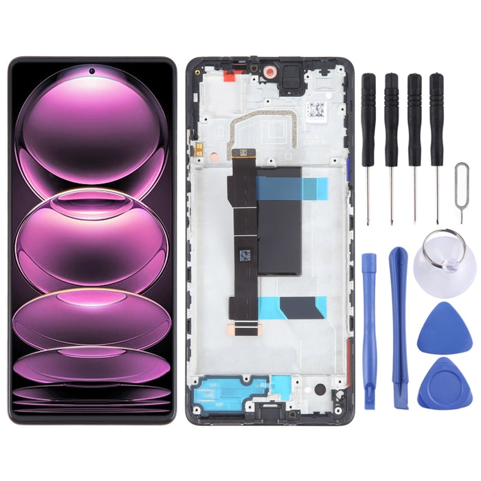 Pantalla LCD de material OLED para ensamblaje completo de digitalizador con marco, For Xiaomi Redmi Note 11 4G, For Xiaomi Poco M4 Pro 4G, For Xiaomi Redmi Note 11S 4G, For Xiaomi Redmi Note 10 Pro 4G, For Xiaomi Redmi Note 10 Pro Max                  ...