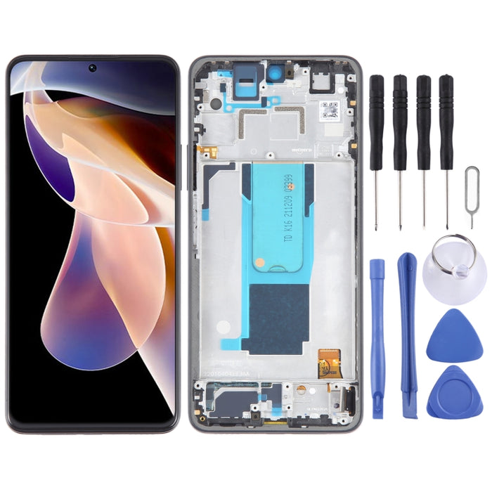 Pantalla LCD para montaje completo de digitalizador con marco, For Xiaomi 11i 5G 2022, For Xiaomi 11i HyperCharge 5G, For Xiaomi Redmi Note 11 Pro+ 5G