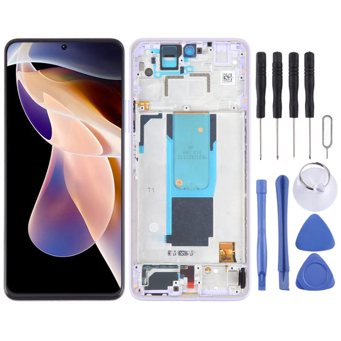 Pantalla LCD para montaje completo de digitalizador con marco, For Xiaomi 11i 5G 2022, For Xiaomi 11i HyperCharge 5G, For Xiaomi Redmi Note 11 Pro+ 5G