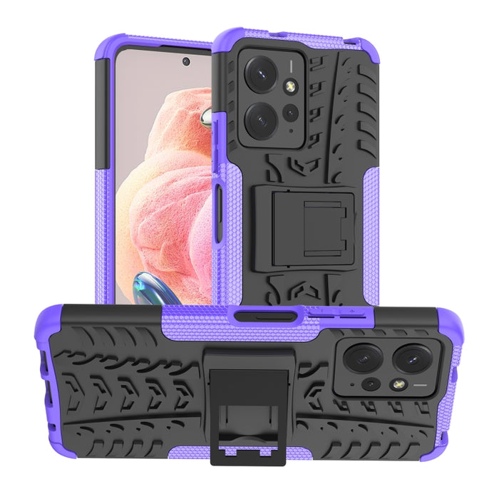 Funda para teléfono con textura de neumático TPU + PC con soporte, For Xiaomi Redmi A3 4G, For Xiaomi Redmi Note 13 4G, For Xiaomi Poco C65, For Xiaomi Redmi Note 13 5G Global, For Xiaomi Redmi 13C 4G, For Xiaomi Redmi Note 13 Pro+ 5G                  ...