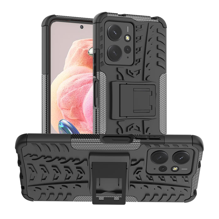 Funda para teléfono con textura de neumático TPU + PC con soporte, For Xiaomi Redmi A3 4G, For Xiaomi Redmi Note 13 4G, For Xiaomi Poco C65, For Xiaomi Redmi Note 13 5G Global, For Xiaomi Redmi 13C 4G, For Xiaomi Redmi Note 13 Pro+ 5G                  ...