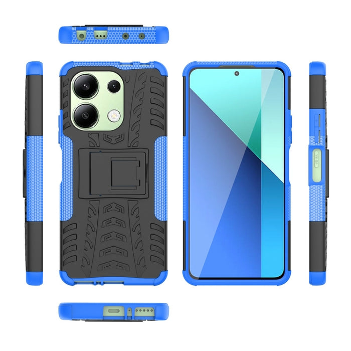 Funda para teléfono con textura de neumático TPU + PC con soporte, For Xiaomi Redmi A3 4G, For Xiaomi Redmi Note 13 4G, For Xiaomi Poco C65, For Xiaomi Redmi Note 13 5G Global, For Xiaomi Redmi 13C 4G, For Xiaomi Redmi Note 13 Pro+ 5G                  ...