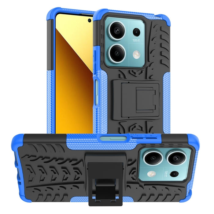 Funda para teléfono con textura de neumático TPU + PC con soporte, For Xiaomi Redmi A3 4G, For Xiaomi Redmi Note 13 4G, For Xiaomi Poco C65, For Xiaomi Redmi Note 13 5G Global, For Xiaomi Redmi 13C 4G, For Xiaomi Redmi Note 13 Pro+ 5G                  ...