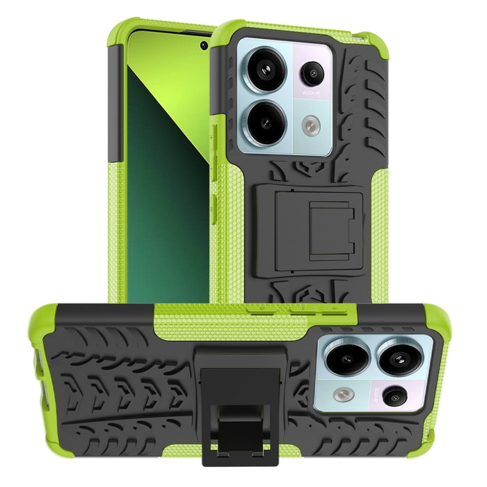 Funda para teléfono con textura de neumático TPU + PC con soporte, For Xiaomi Redmi A3 4G, For Xiaomi Redmi Note 13 4G, For Xiaomi Poco C65, For Xiaomi Redmi Note 13 5G Global, For Xiaomi Redmi 13C 4G, For Xiaomi Redmi Note 13 Pro+ 5G                  ...