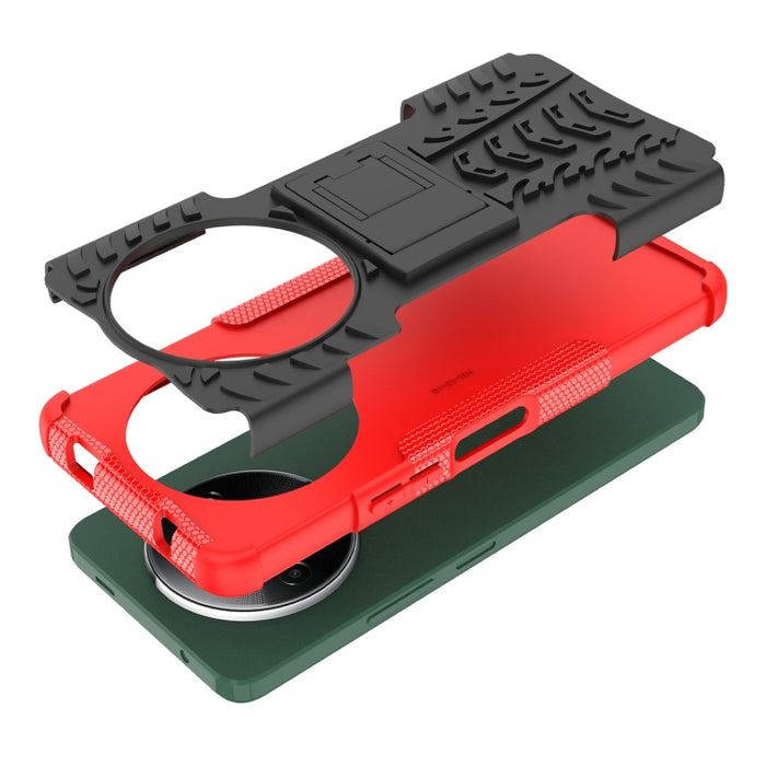 Funda para teléfono con textura de neumático TPU + PC con soporte, For Xiaomi Redmi A3 4G, For Xiaomi Redmi Note 13 4G, For Xiaomi Poco C65, For Xiaomi Redmi Note 13 5G Global, For Xiaomi Redmi 13C 4G, For Xiaomi Redmi Note 13 Pro+ 5G                  ...