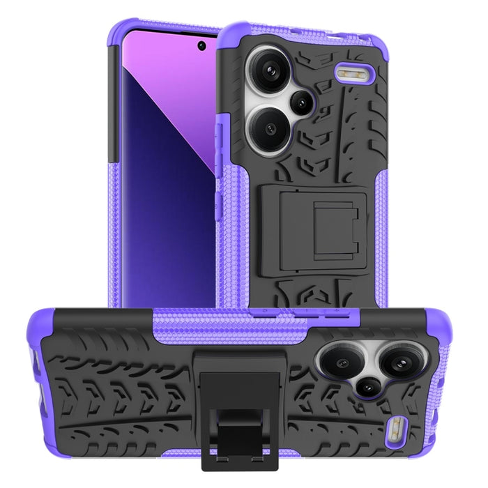 Funda para teléfono con textura de neumático TPU + PC con soporte, For Xiaomi Redmi A3 4G, For Xiaomi Redmi Note 13 4G, For Xiaomi Poco C65, For Xiaomi Redmi Note 13 5G Global, For Xiaomi Redmi 13C 4G, For Xiaomi Redmi Note 13 Pro+ 5G                  ...