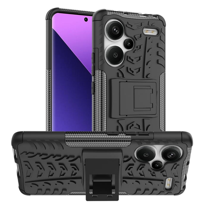 Funda para teléfono con textura de neumático TPU + PC con soporte, For Xiaomi Redmi A3 4G, For Xiaomi Redmi Note 13 4G, For Xiaomi Poco C65, For Xiaomi Redmi Note 13 5G Global, For Xiaomi Redmi 13C 4G, For Xiaomi Redmi Note 13 Pro+ 5G                  ...