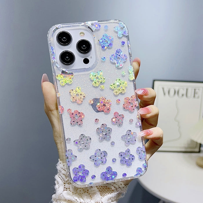 Estuche para teléfono TPU con purpurina serie Little Star