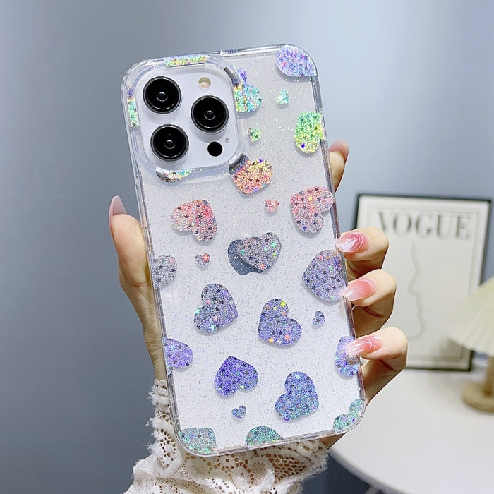 Estuche para teléfono TPU con purpurina serie Little Star