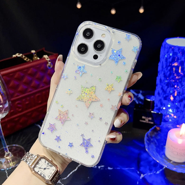 Estuche para teléfono TPU con purpurina serie Little Star