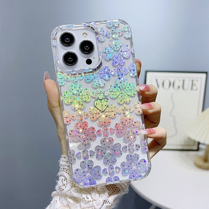 Estuche para teléfono TPU con purpurina serie Little Star
