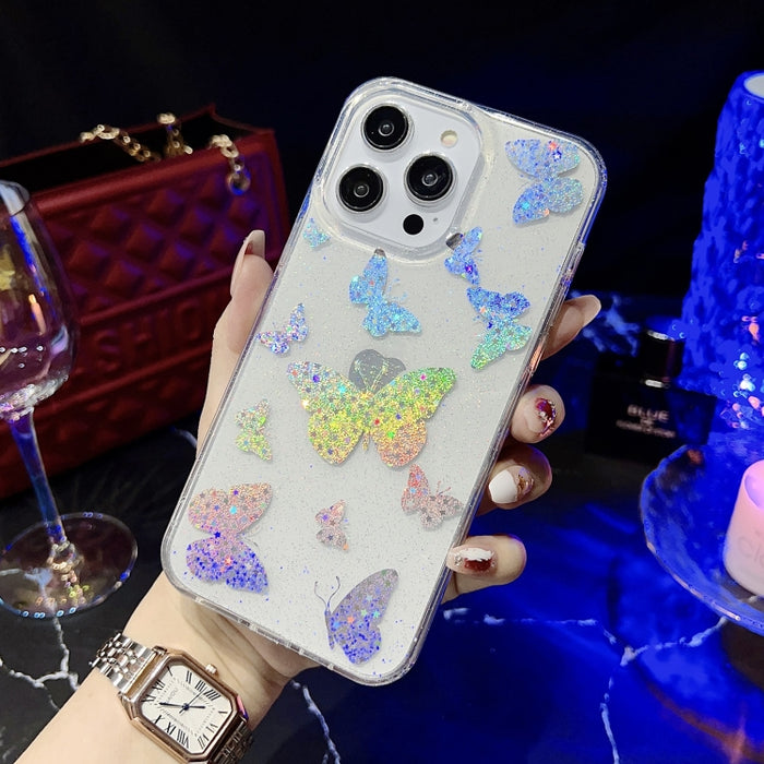 Estuche para teléfono TPU con purpurina serie Little Star