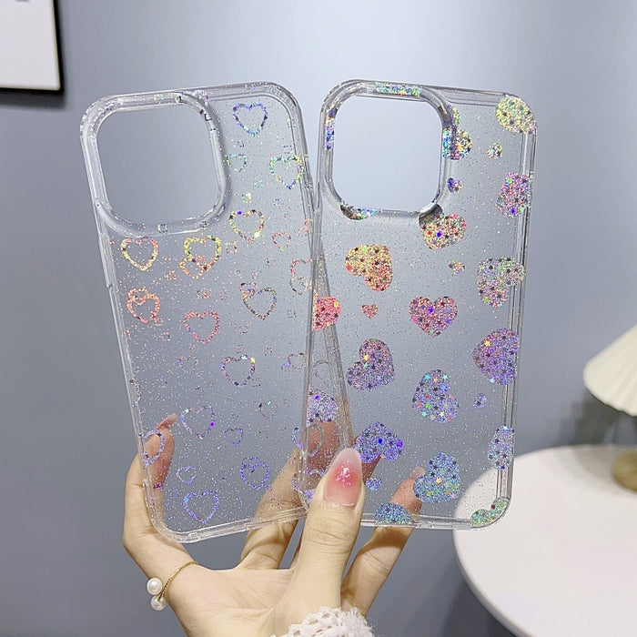 Estuche para teléfono TPU con purpurina serie Little Star