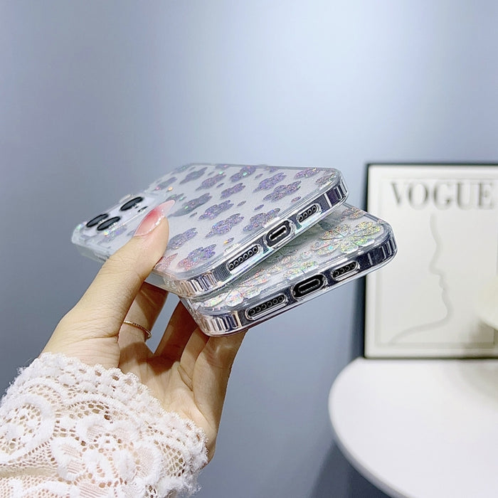 Estuche para teléfono TPU con purpurina serie Little Star