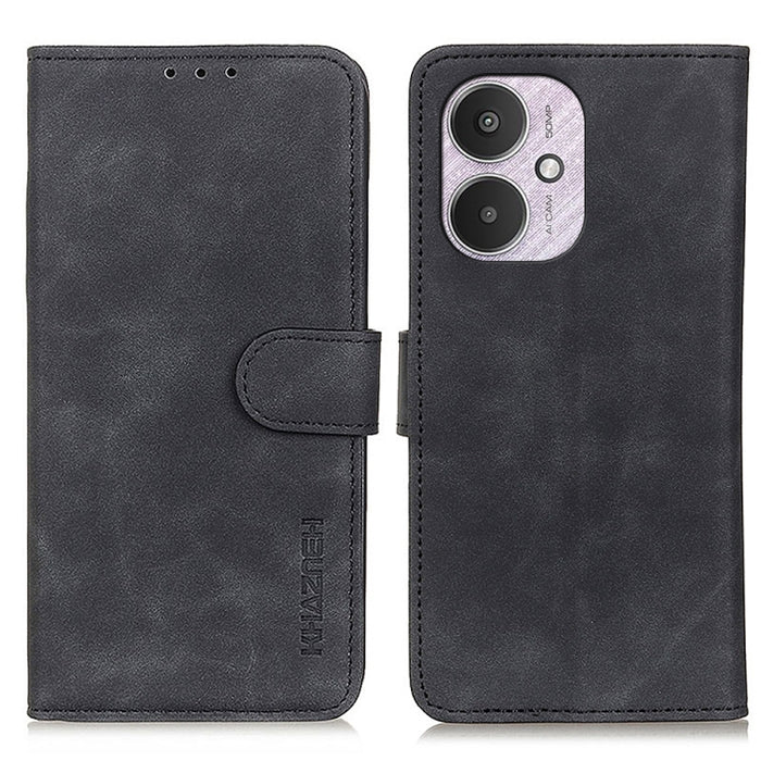 KHAZNEH Funda de cuero con tapa de textura retro para teléfono, For Xiaomi Poco F6 / Redmi Turbo 3, For Xiaomi Poco F6 Pro, For Xiaomi Redmi K70 5G / K70 Pro 5G, For Xiaomi Redmi Note 13 Pro 4G/Poco M6 Pro 4G, For Xiaomi Redmi A3, For Xiaomi Redmi 13C ...