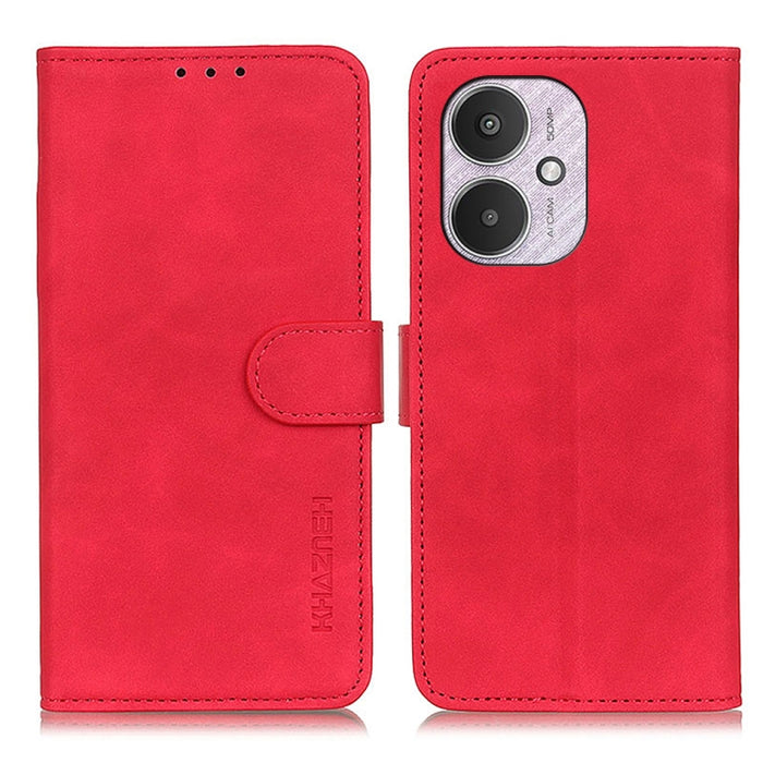 KHAZNEH Funda de cuero con tapa de textura retro para teléfono, For Xiaomi Poco F6 / Redmi Turbo 3, For Xiaomi Poco F6 Pro, For Xiaomi Redmi K70 5G / K70 Pro 5G, For Xiaomi Redmi Note 13 Pro 4G/Poco M6 Pro 4G, For Xiaomi Redmi A3, For Xiaomi Redmi 13C ...