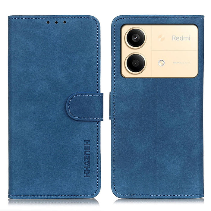 KHAZNEH Funda de cuero con tapa de textura retro para teléfono, For Xiaomi Poco F6 / Redmi Turbo 3, For Xiaomi Poco F6 Pro, For Xiaomi Redmi K70 5G / K70 Pro 5G, For Xiaomi Redmi Note 13 Pro 4G/Poco M6 Pro 4G, For Xiaomi Redmi A3, For Xiaomi Redmi 13C ...