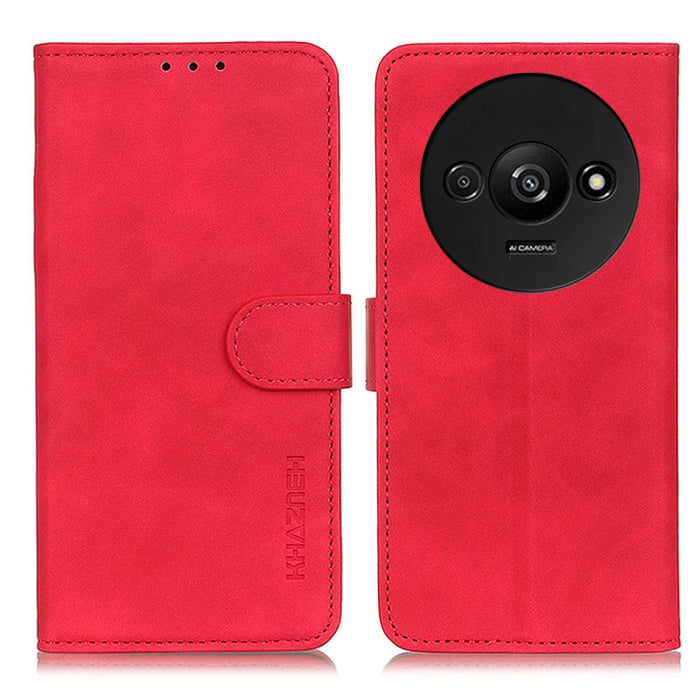 KHAZNEH Funda de cuero con tapa de textura retro para teléfono, For Xiaomi Poco F6 / Redmi Turbo 3, For Xiaomi Poco F6 Pro, For Xiaomi Redmi K70 5G / K70 Pro 5G, For Xiaomi Redmi Note 13 Pro 4G/Poco M6 Pro 4G, For Xiaomi Redmi A3, For Xiaomi Redmi 13C ...