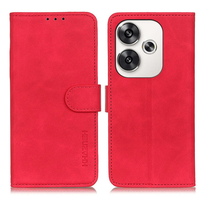 KHAZNEH Funda de cuero con tapa de textura retro para teléfono, For Xiaomi Poco F6 / Redmi Turbo 3, For Xiaomi Poco F6 Pro, For Xiaomi Redmi K70 5G / K70 Pro 5G, For Xiaomi Redmi Note 13 Pro 4G/Poco M6 Pro 4G, For Xiaomi Redmi A3, For Xiaomi Redmi 13C ...