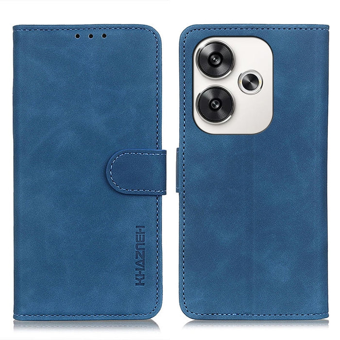 KHAZNEH Funda de cuero con tapa de textura retro para teléfono, For Xiaomi Poco F6 / Redmi Turbo 3, For Xiaomi Poco F6 Pro, For Xiaomi Redmi K70 5G / K70 Pro 5G, For Xiaomi Redmi Note 13 Pro 4G/Poco M6 Pro 4G, For Xiaomi Redmi A3, For Xiaomi Redmi 13C ...